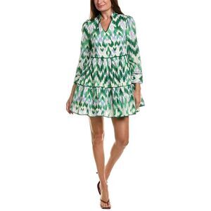 Garrie B Womens Mini Dress, Green